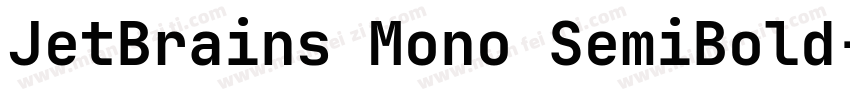 JetBrains Mono SemiBold字体转换